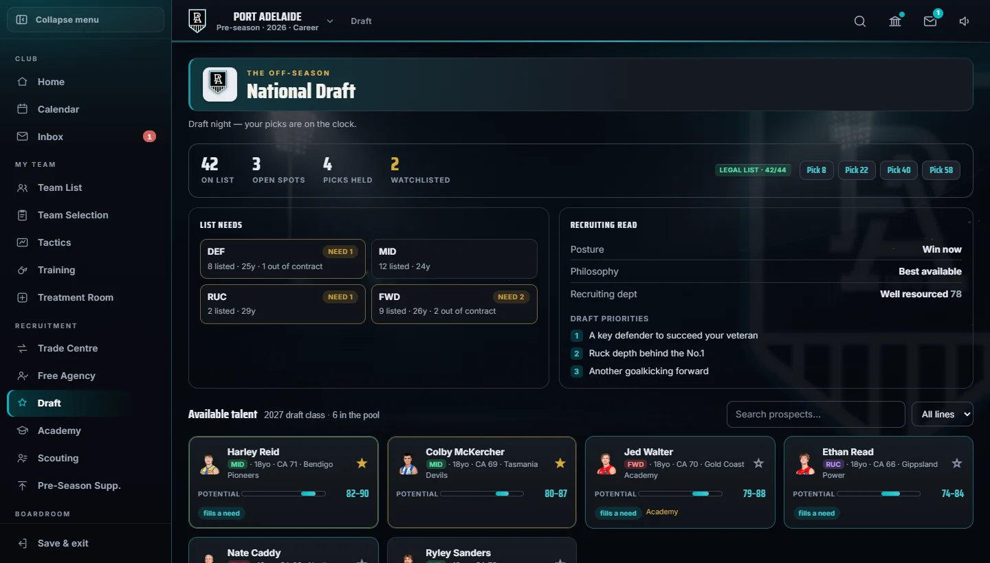 The draft